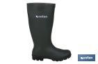 Rain Boot | High Shaft | PVC | Green | Inner Knit Lining - Cofan