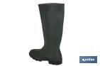 Rain Boot | High Shaft | PVC | Green | Inner Knit Lining - Cofan