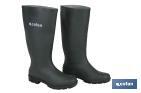 Rain Boot | High Shaft | PVC | Green | Inner Knit Lining - Cofan