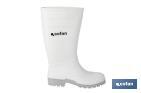 Bota de Agua | Alta | Fabricada en PVC | Color Blanco | Suela Antideslizante y Resistente a la Abrasión - Cofan