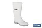 Bota de Agua | Alta | Fabricada en PVC | Color Blanco | Suela Antideslizante y Resistente a la Abrasión - Cofan