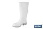 Bota de Agua | Alta | Fabricada en PVC | Color Blanco | Suela Antideslizante y Resistente a la Abrasión - Cofan