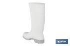 Bota de Agua | Alta | Fabricada en PVC | Color Blanco | Suela Antideslizante y Resistente a la Abrasión - Cofan