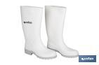 BOTA DE AGUA | ALTA | FABRICADA EN PVC | COLOR BLANCO | SUELA ANTIDESLIZANTE Y RESISTENTE A LA ABRASIÓN