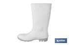 Bota de água | Alta de Segurança S-4 | Cor Branca | Biqueira de aço | Fabricada em PVC-nitrilo - Cofan