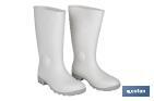 BOTA DE AGUA | ALTA DE SEGURIDAD S-4 | COLOR BLANCO | PUNTERA DE ACERO | FABRICADA EN PVC-NITRILO