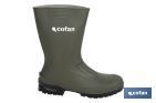 Rain Boot | Half-Cut Rain Boot | PVC | Green | Non-slip sole - Cofan