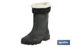 Rain Boot | Sewn-in Polar Fleece Lining | PVC | Green - Cofan