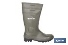 BOTA DE ÁGUA | COR VERDE | SEGURANÇA S5 | FABRICADA EM PVC | BIQUEIRA E PALMILHA DE AÇO