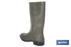 Bota de Agua | Color Verde | Seguridad S5 | Fabricada en PVC | Puntera y Plantilla de Acero - Cofan