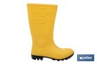 Rain Boot | Security S5 | Yellow | PVC | Steel Toe cap and Insole - Cofan