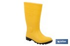RAIN BOOT | SECURITY S5 | YELLOW | PVC | STEEL TOE CAP AND INSOLE
