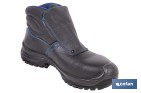 BOTA DE PIEL | COLOR NEGRO | CIERRE DE VELCRO | SEGURIDAD S3 | MODELO URIAN | PUNTERA DE CARBONO LIGHT