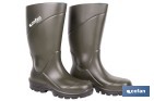 BOTAS DE AGUA DE PU Y ELASTOPAN, COLOR VERDE | RESISTENTES AL FRÍO Y A PRODUCTOS QUÍMICOS | SUELA ANTIDESLIZANTE OB SR | DISPONIBLES DESDE LA TALLA 36 HASTA LA 49