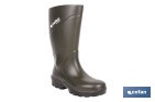 Botas de agua de PU y Elastopan, color verde | Resistentes al frío y a productos químicos | Suela antideslizante OB SR | Disponibles desde la talla 36 hasta la 49 - Cofan