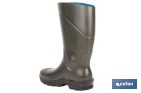 Botas de agua de PU y Elastopan, color verde | Resistentes al frío y a productos químicos | Suela antideslizante OB SR | Disponibles desde la talla 36 hasta la 49 - Cofan