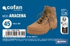 Bota de trekking Aracena con suela antideslizante de caucho | Serraje natural y cierre por cordones | Adecuada para senderismo y media montaña | Disponible desde la talla 38 hasta la 46 - Cofan