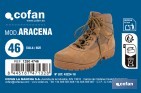 Bota de trekking Aracena con suela antideslizante de caucho | Serraje natural y cierre por cordones | Adecuada para senderismo y media montaña | Disponible desde la talla 38 hasta la 46 - Cofan
