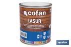 Lasur Protector Aquoso para Madeira | Acabamento Mate | Diferentes Tamanhos e Cores - Cofan