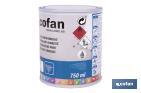 Pintura antihumedad sintética blanca satinada | Protección para paredes y techos | Capacidad: 750 ml y 4 L - Cofan