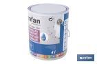 Pintura antihumedad al agua en blanco mate | Solución para paredes y techos | Diferentes capacidades - Cofan