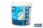 Pintura antideslizante para bordes de piscina | Impermeable, color blanco mate | Capacidad de 4 litros - Cofan
