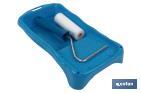 Paint roller kit with foam paint roller and paint tray | Paint roller size: 11cm | Tray size: 16 x 31cm - Cofan