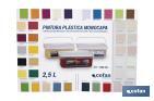 CARTA DE COLORES PARA PINTURA PLÁSTICA MONOCAPA CON 40 MUESTRAS DE COLOR