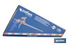 Polyurethane Ultra foam applicator gun | Ergonomic handle | Size: 18cm x ø2mm - Cofan