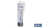 Acetoxy silicone sealant | Clear coloured | Cartridge of 280ml - Cofan