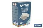 Enduit fin en poudre | Pour une utilisation en extérieur | Format de 1 et 5 kg - Cofan