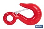 Hook with clasp in high resistance alloy steel - Cofan