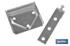 Set of Cupboard Wall Hanger | Zinc-Plated Steel | Size: 53mm - Cofan