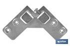 Double Corner Hook Bracket | Zinc-Plated Steel | Size: 59 x 59mm - Cofan