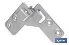 Double Corner Hook Bracket | Zinc-Plated Steel | Size: 59 x 59mm - Cofan