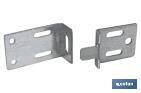 Set of mirror angle bracket | Size: 30mm | Galvanised steel - Cofan