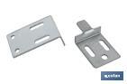 Set of mirror angle bracket | Size: 30mm | Galvanised steel - Cofan