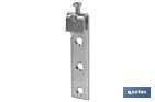 Cabin hook with adjusting screw | Zinc-plated finish | Suitable for all types of furniture  - Cofan