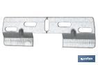 Placa Doble para Colgar y Fijar en Mobiliario | Medidas: 130 mm y Hueco: 42 mm - Cofan