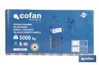 Polipasto de cadena manual | Altura de elevación: 6 m | Color: azul | Gancho resistente | Disponible en varias capacidades de carga - Cofan