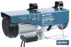 Polipasto eléctrico con parada de emergencia | Altura de elevación: 10/20 m | Protección IP54 | Incluye mando | Disponible en diferentes capacidades de carga - Cofan