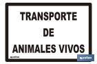 Placa "Animais vivos" - Cofan