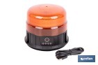 LUZ EMERGENCIA ROTATIVA 360° | RECARGABLE USB-C | BASE MAGNÉTICA | CERTIFICADA ECE R65 | PARA VEHÍCULOS INDUSTRIALES Y AGRÍCOLAS