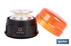 Luz emergencia rotativa 360° | Recargable USB-C | Base magnética | Certificada ECE R65 | Para vehículos industriales y agrícolas - Cofan