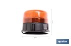 Luz emergencia rotativa 360° | Recargable USB-C | Base magnética | Certificada ECE R65 | Para vehículos industriales y agrícolas - Cofan