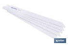 HOJAS DE SIERRA DE SABLE UNIVERSALES BIMETAL PARA METALES DE 2 A 4 MM DE ESPESOR | DISPONIBLE EN DIFERENTES LONGITUDES Y PASOS