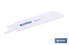 Hojas de sierra de sable universales bimetal para metales de 1,5 a 3 mm de espesor | Disponibles en diferentes longitudes - Cofan