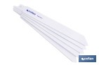 Hojas de sierra de sable universales bimetal para metales de 1,5 a 3 mm de espesor | Disponibles en diferentes longitudes - Cofan