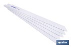 Hojas de sierra de sable universales bimetal para metal, madera y plástico reforzado| Adecuadas para metales de 2,5 a 6 mm de espesor | Disponibles en diferentes longitudes - Cofan