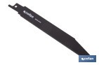HOJA DE SIERRA DE SABLE PARA METAL DURO Y ACERO INOX. ADECUADA PARA METALES DUROS DE 2 A 4 MM DE ESPESOR | USO PROFESIONAL